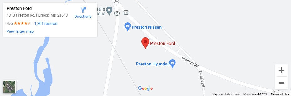 Preston Ford Hurlock Map